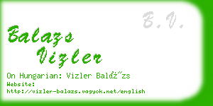 balazs vizler business card